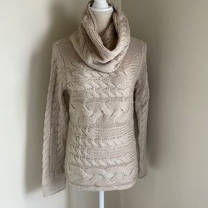 Banana Republic Cable Knit Turtleneck Sweater, S